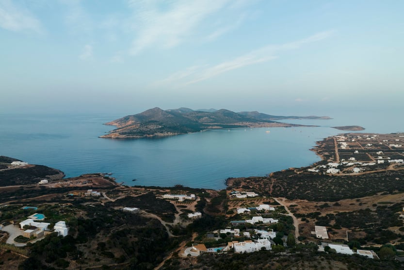 vue aérienne de la grèce