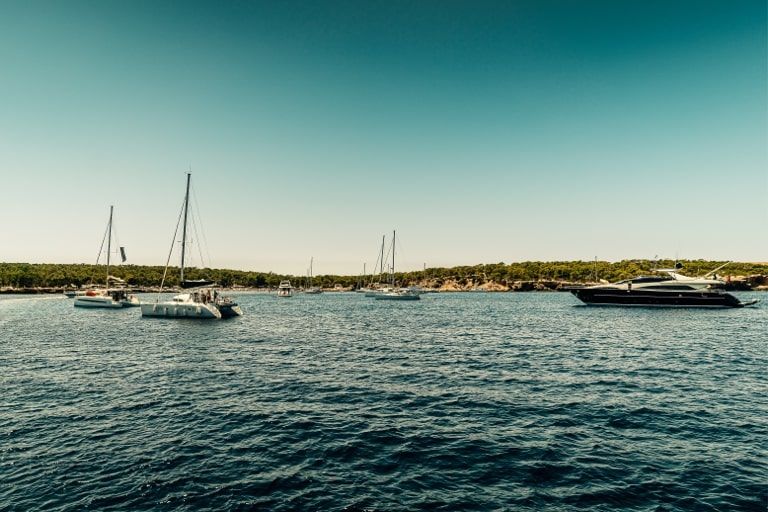 Ibiza families boat