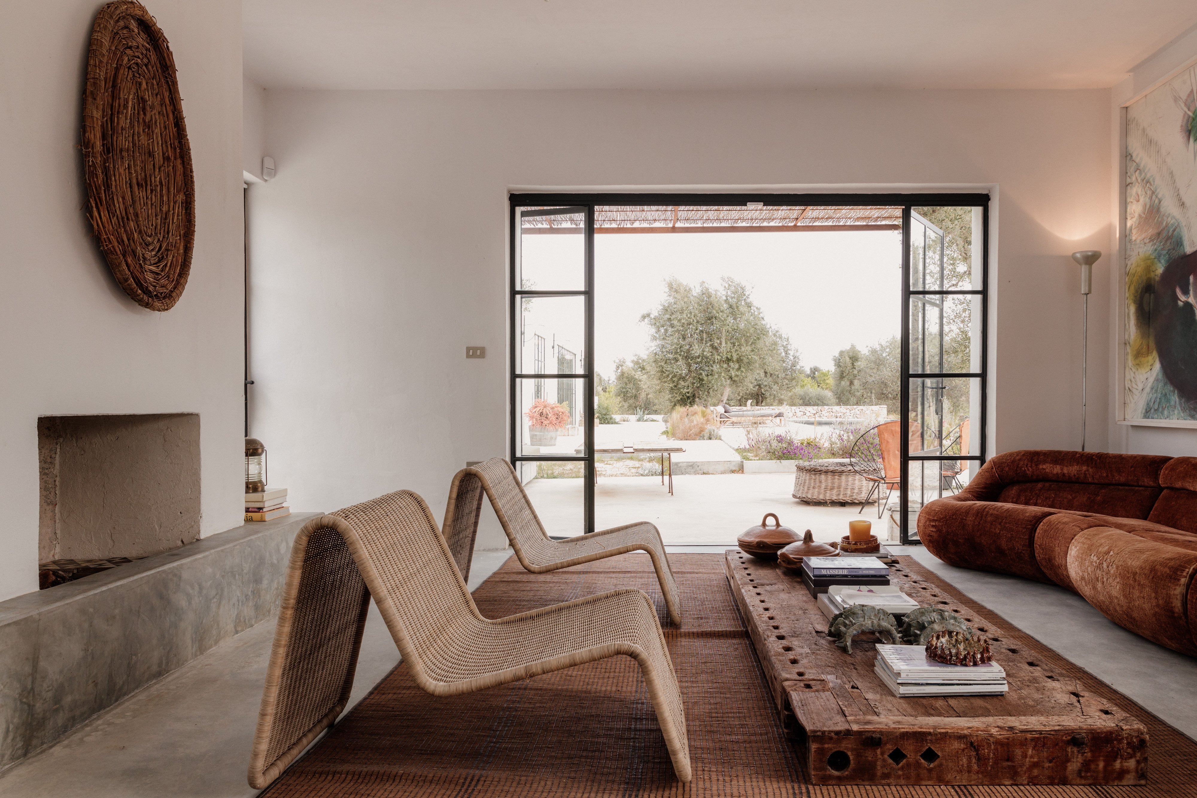 living room at Villa Repertorio in Puglia Italy