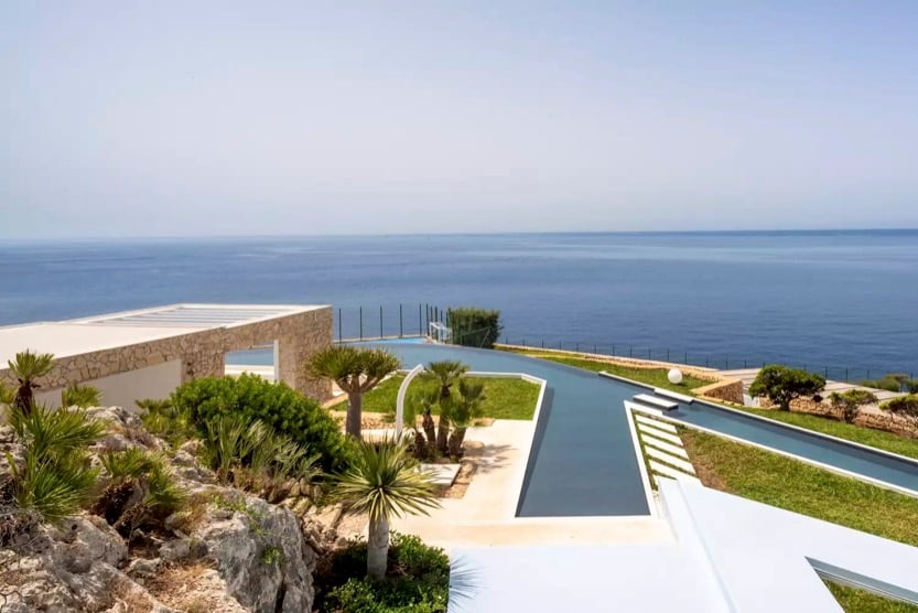 view from villa sirena over the sea