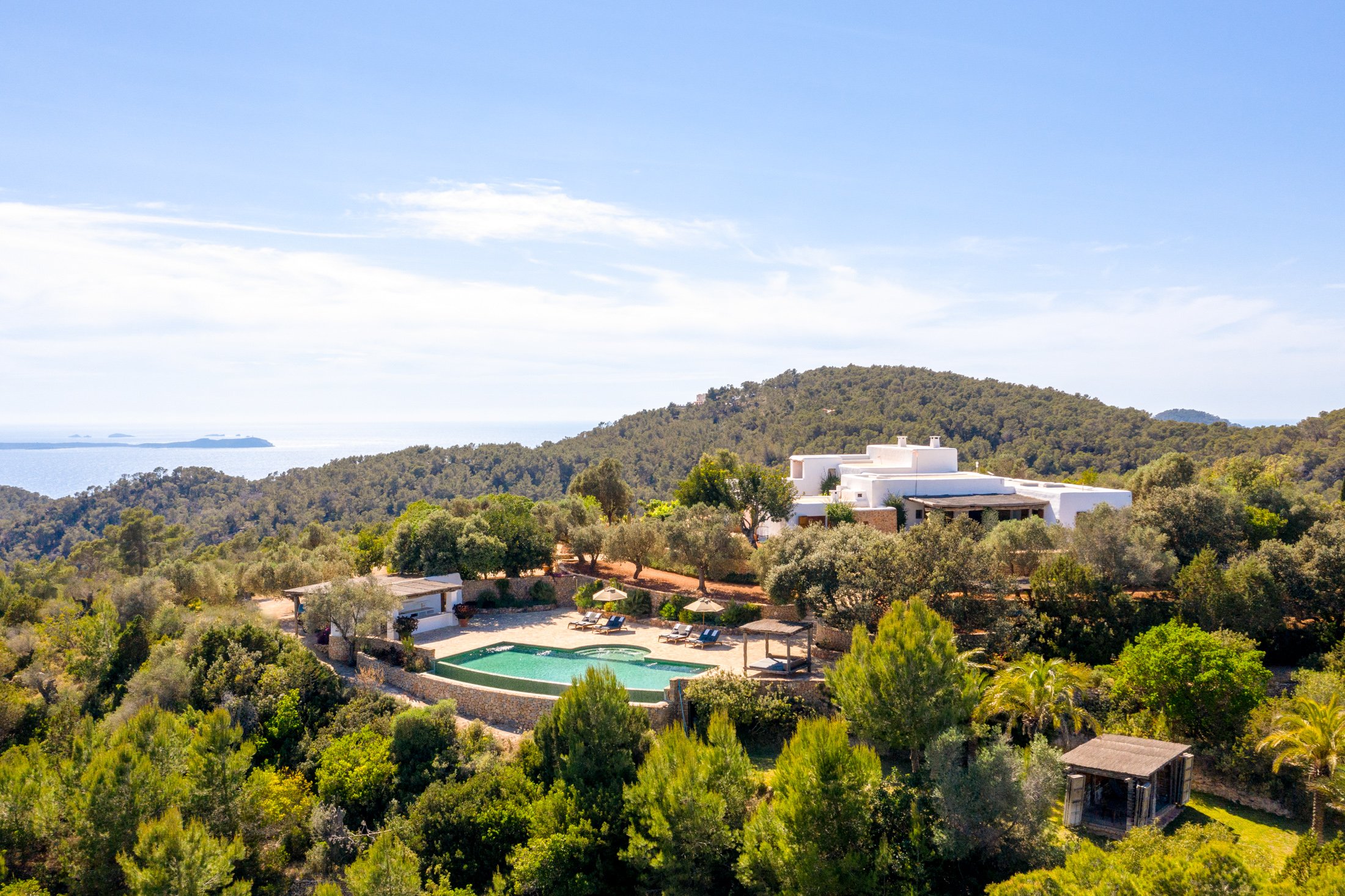 villa amitya aerial view