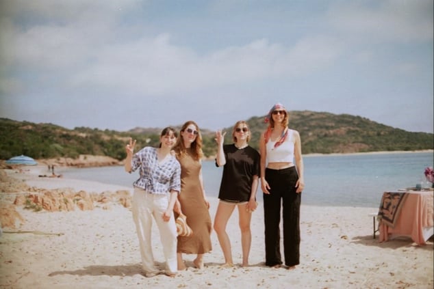 four-girls-on-beach-corsica