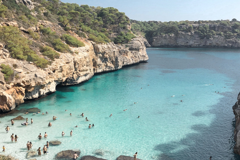 clear turquoise waters in ibiza