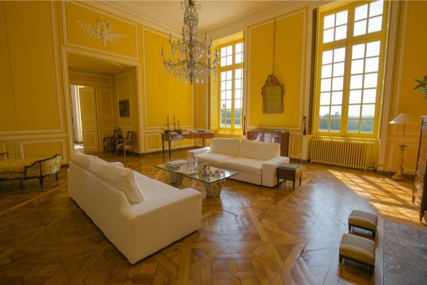 villas-in-normandy-france-with-pool-chateau-mansart-interior